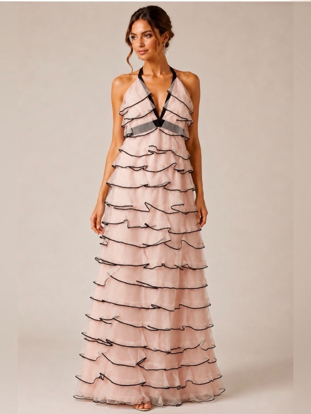 NWT LOTTIE PETAL Sachin + Babi exclusive NM Silk ORGANZA Gown SZ 0 XS $795 MSRP